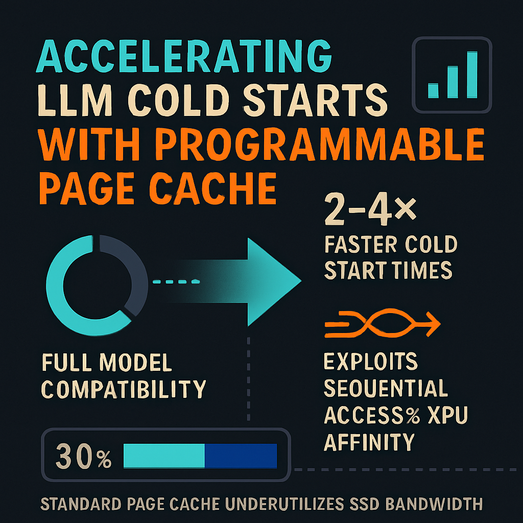 Accelerating LLM Cold Starts with Programmable Page Cache