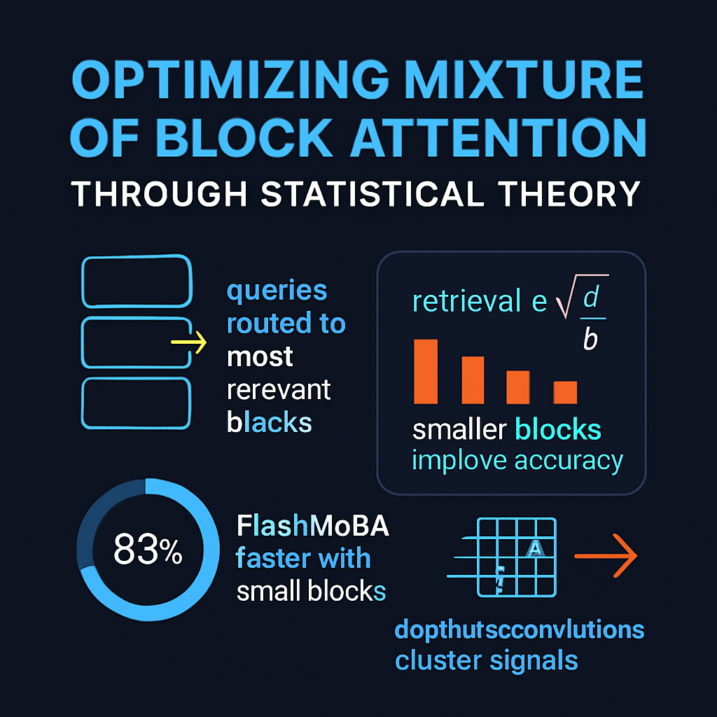 Optimizing Mixture of Block Attention Through Statistical Theory