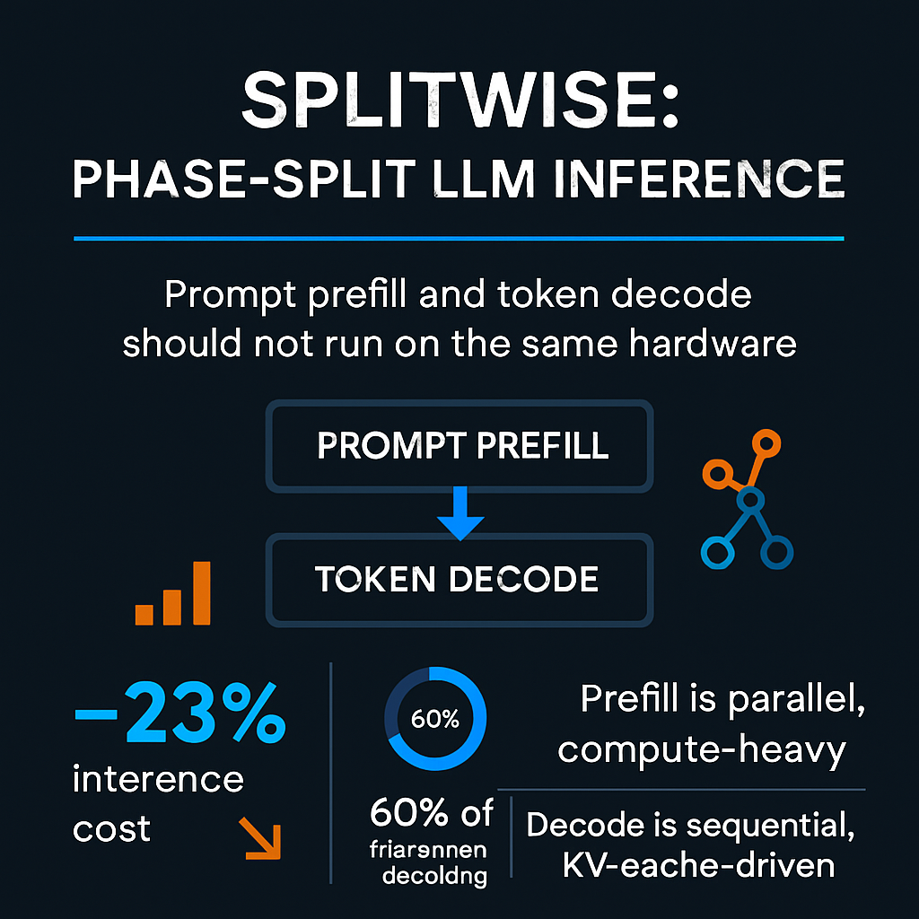 Splitwise: Phase-Split LLM Inference