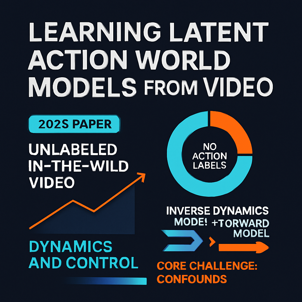 Learning Latent Action World Models from Video