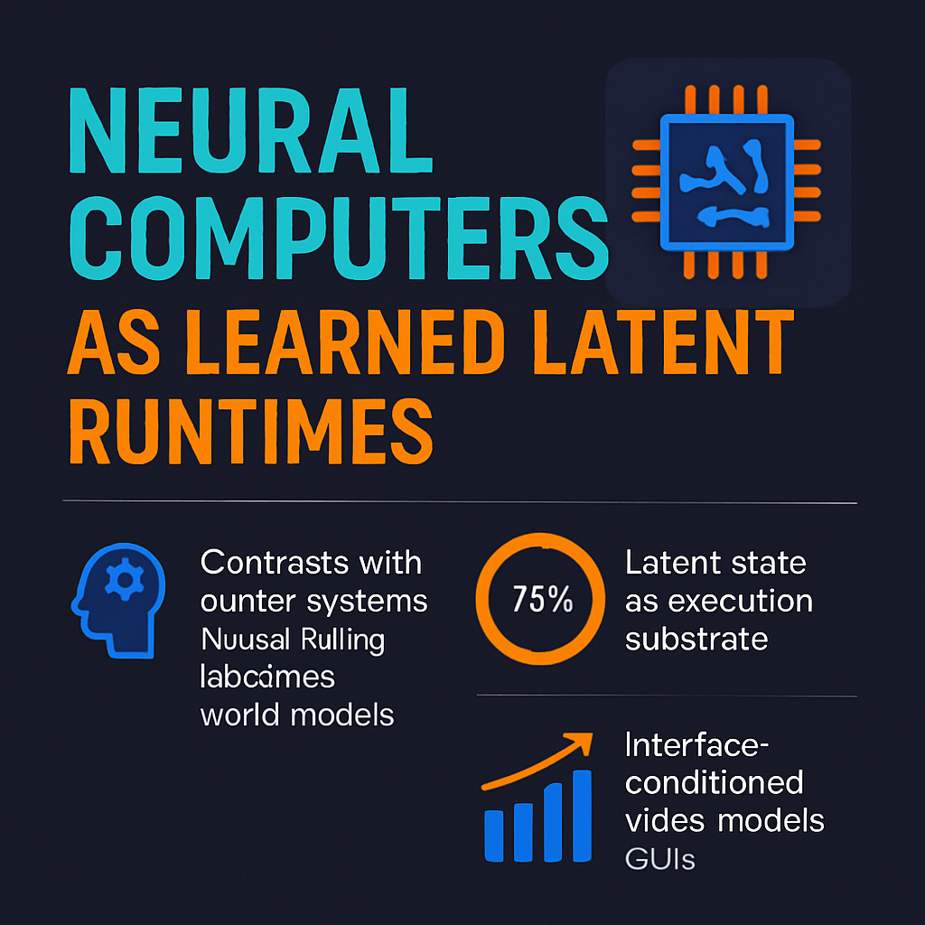 Neural Computers as Learned Latent Runtimes