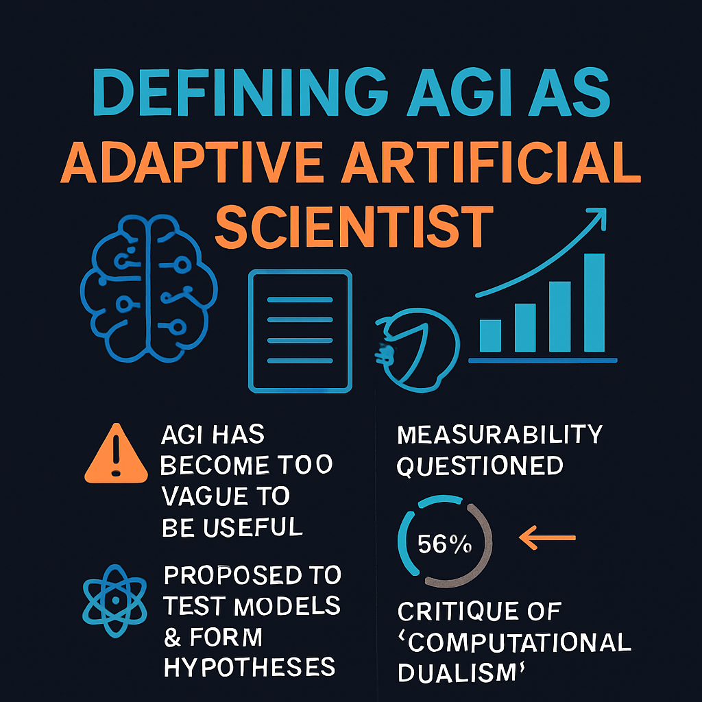 Defining AGI as Adaptive Artificial Scientist