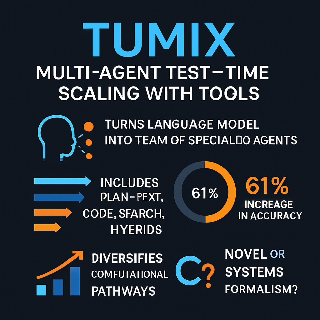 TUMIX Multi-Agent Test-Time Scaling with Tools