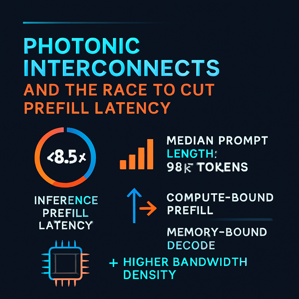 Photonic Interconnects and the Race to Cut Prefill Latency