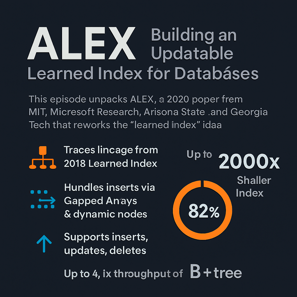 ALEX: Building an Updatable Learned Index for Databases
