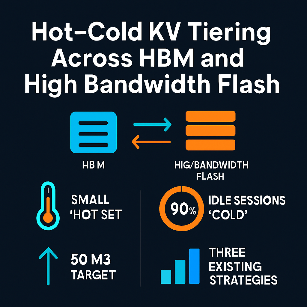 Hot–Cold KV Tiering Across HBM and High Bandwidth Flash