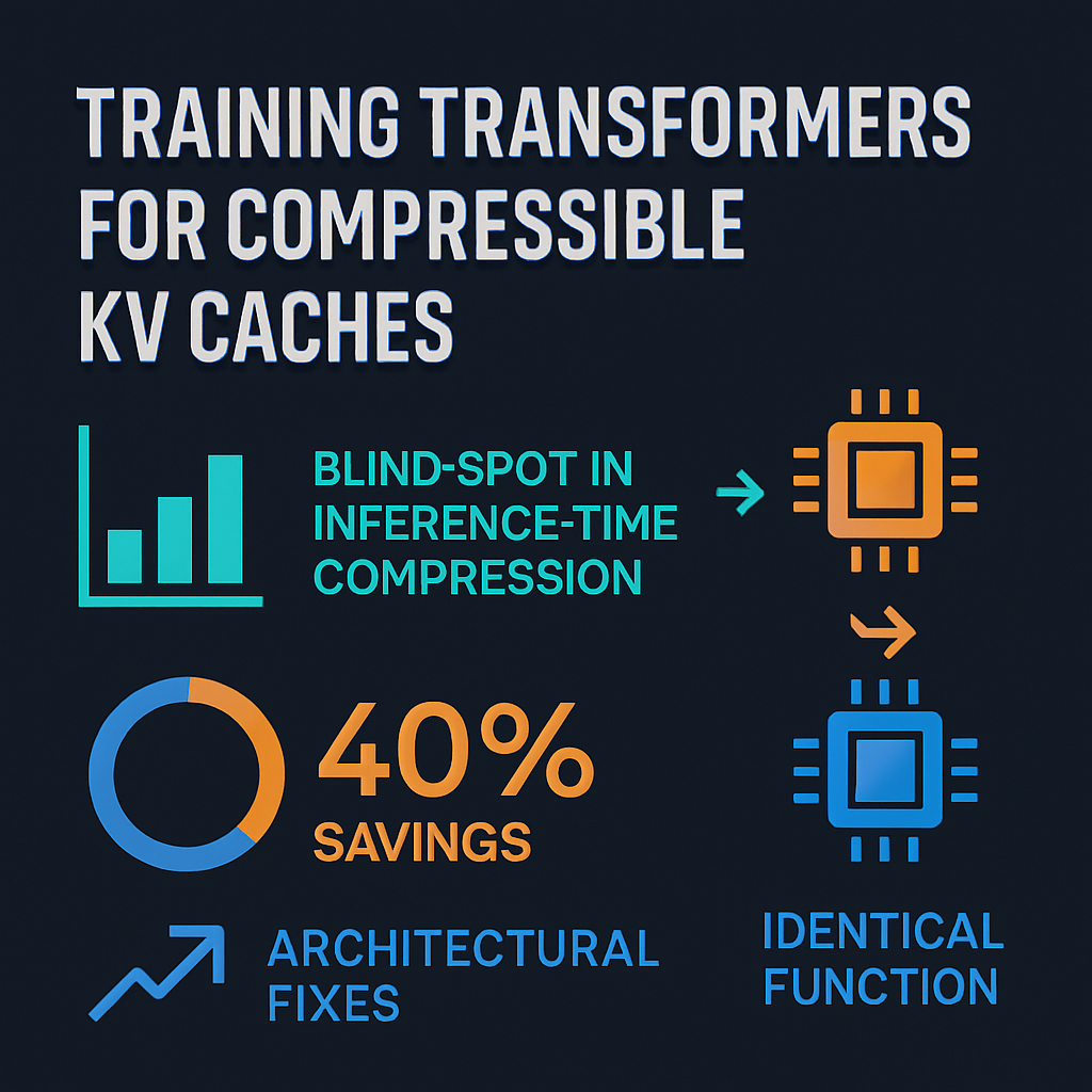 Training Transformers for Compressible KV Caches