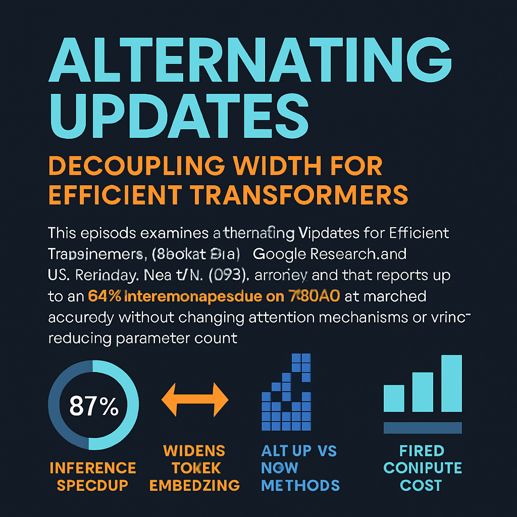 Alternating Updates: Decoupling Width for Efficient Transformers