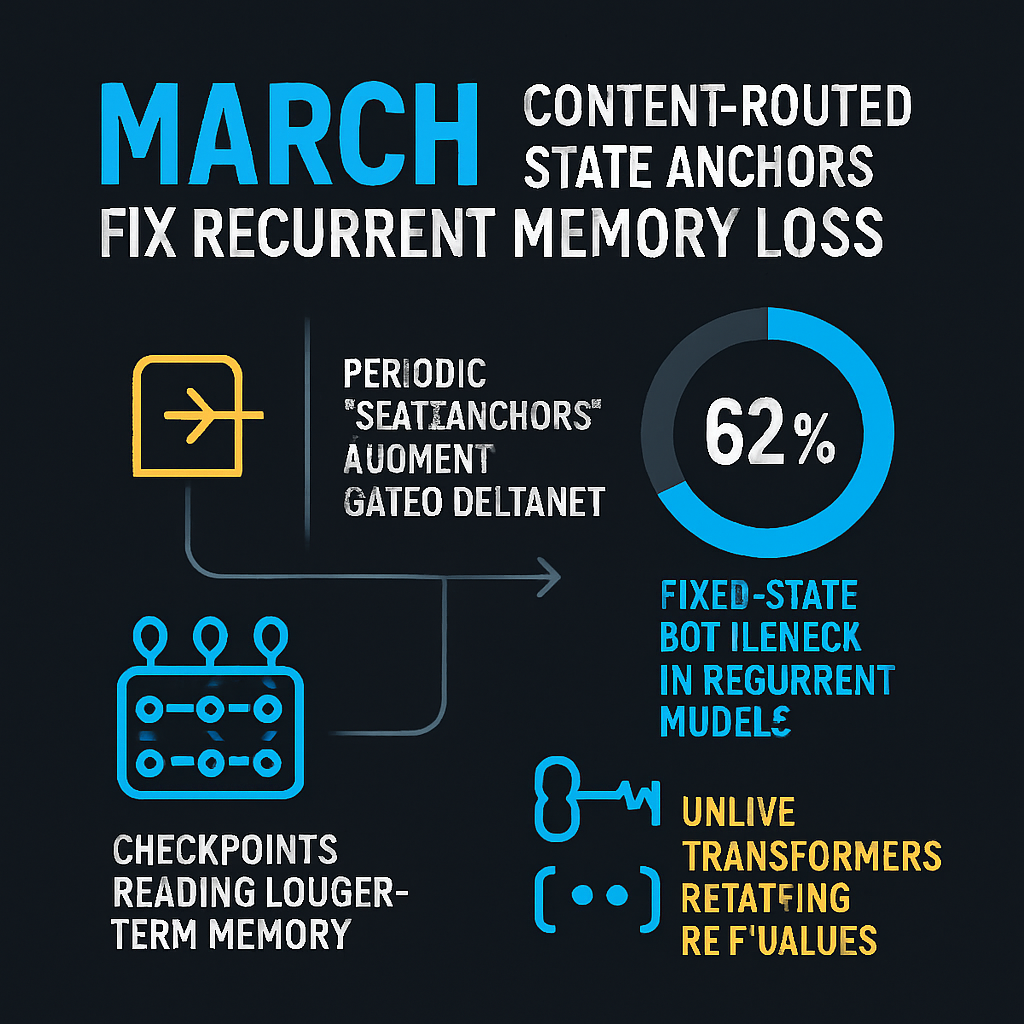 MARCH: Content-Routed State Anchors Fix Recurrent Memory Loss - AI Post ...