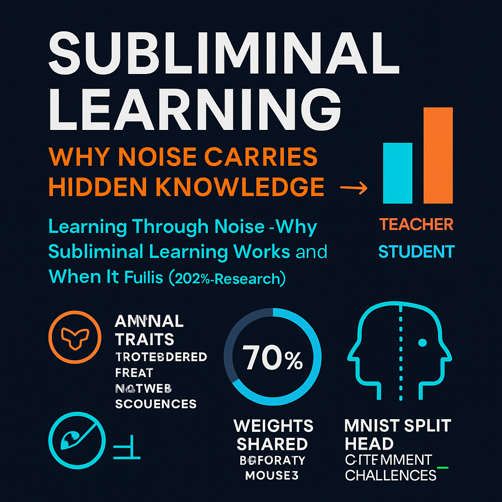 Subliminal Learning: Why Noise Carries Hidden Knowledge
