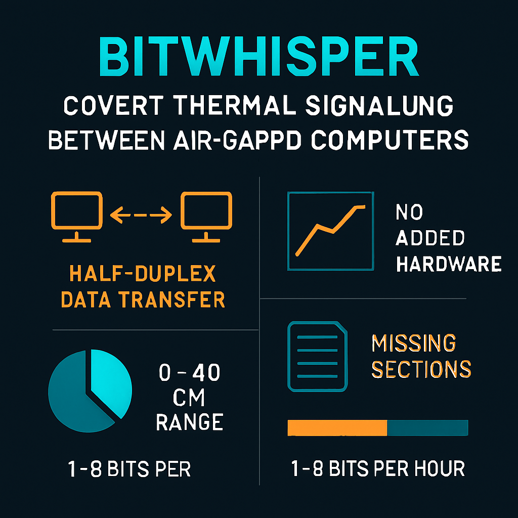 BitWhisper: Covert Thermal Signaling Between Air-Gapped Computers
