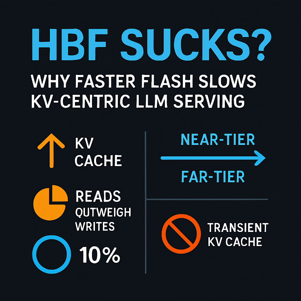 HBF Sucks? Why Faster Flash Slows KV-Centric LLM Serving
