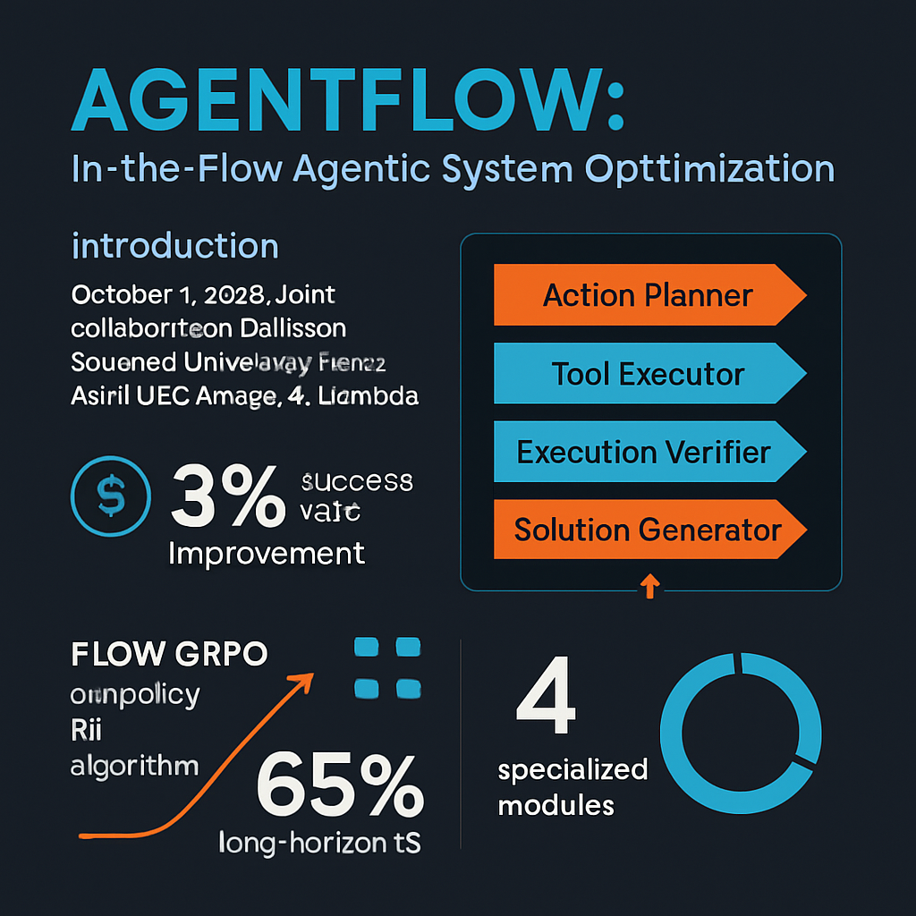 AGENTFLOW: In-the-Flow Agentic System Optimization