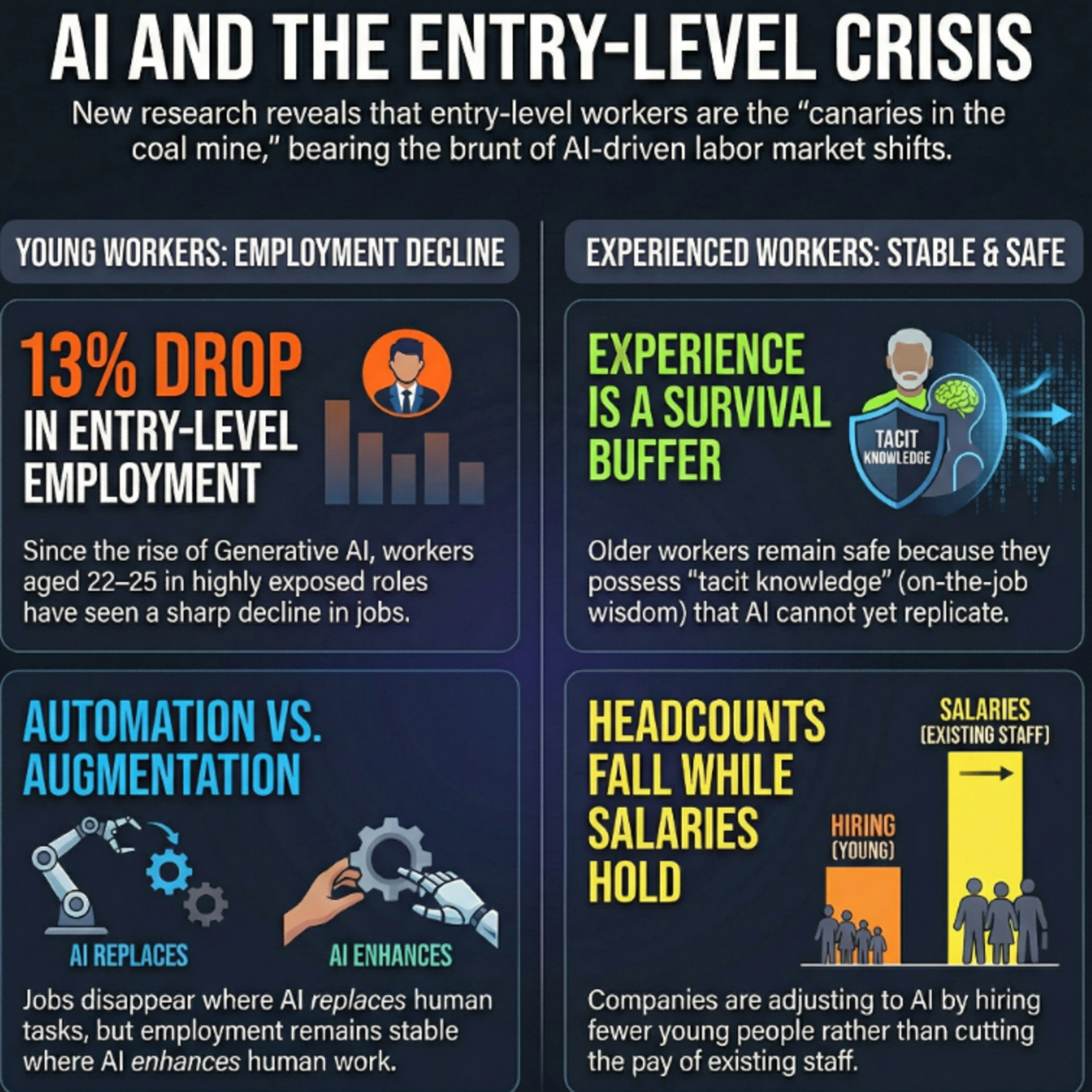 AI and the Decline of Entry-Level Employment