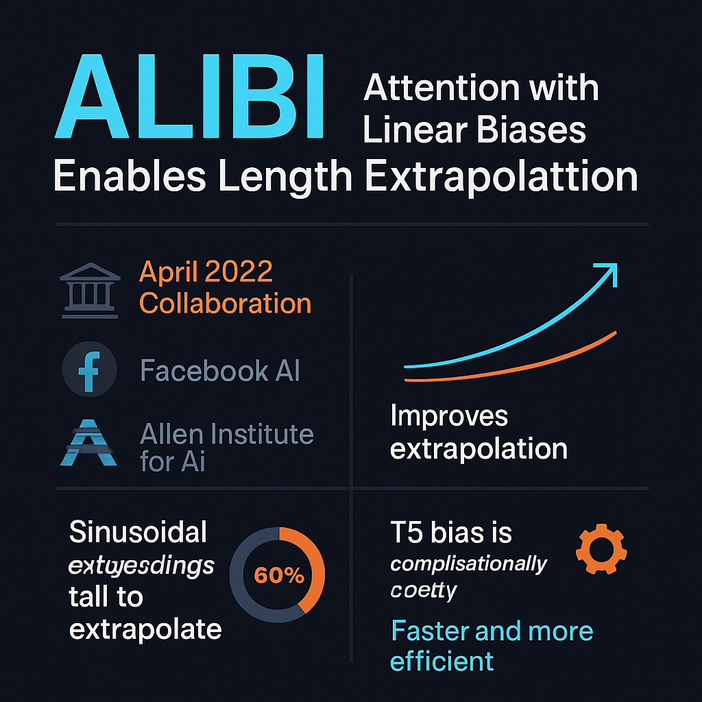 ALiBi: Attention with Linear Biases Enables Length Extrapolation