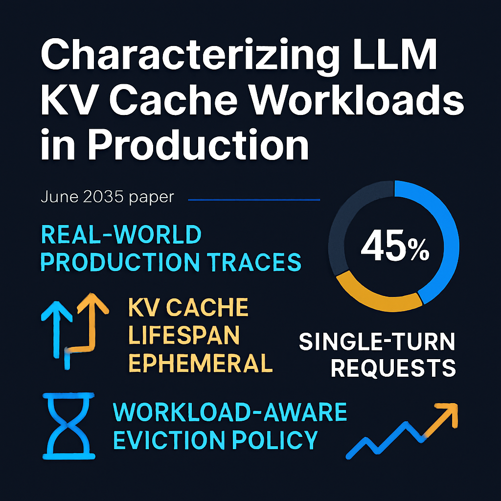 Characterizing LLM KV Cache Workloads in Production