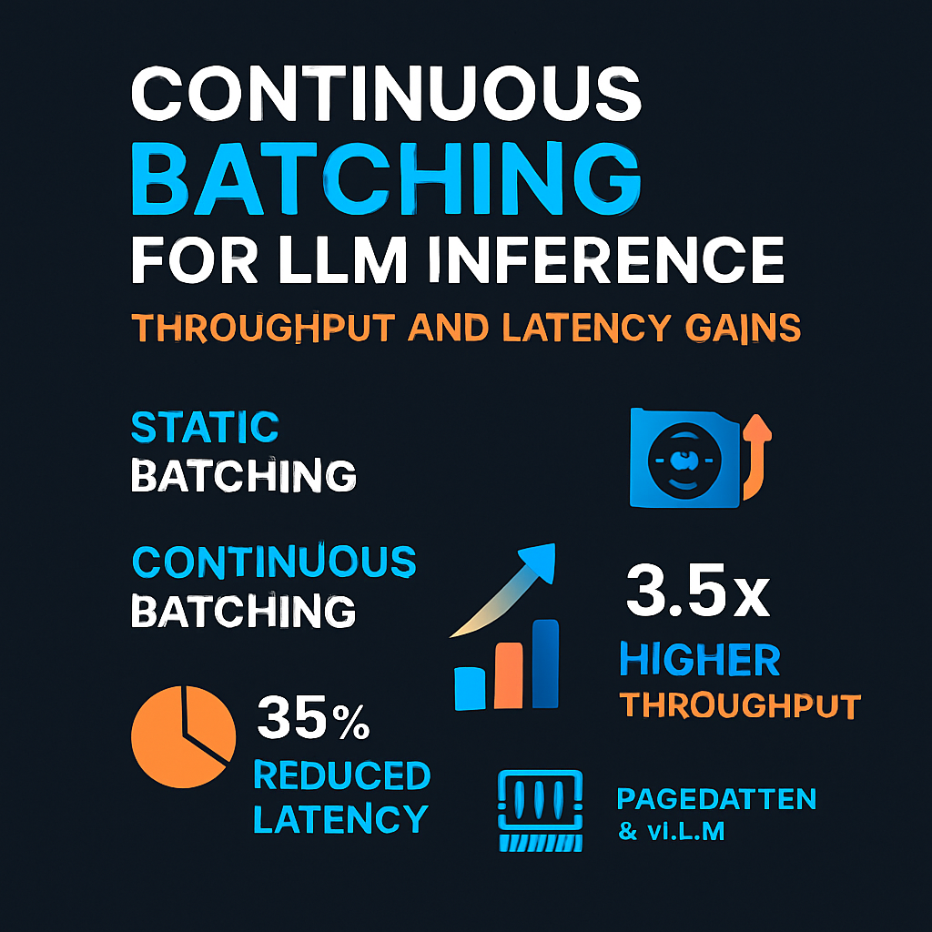 Continuous Batching for LLM Inference: Throughput and Latency Gains