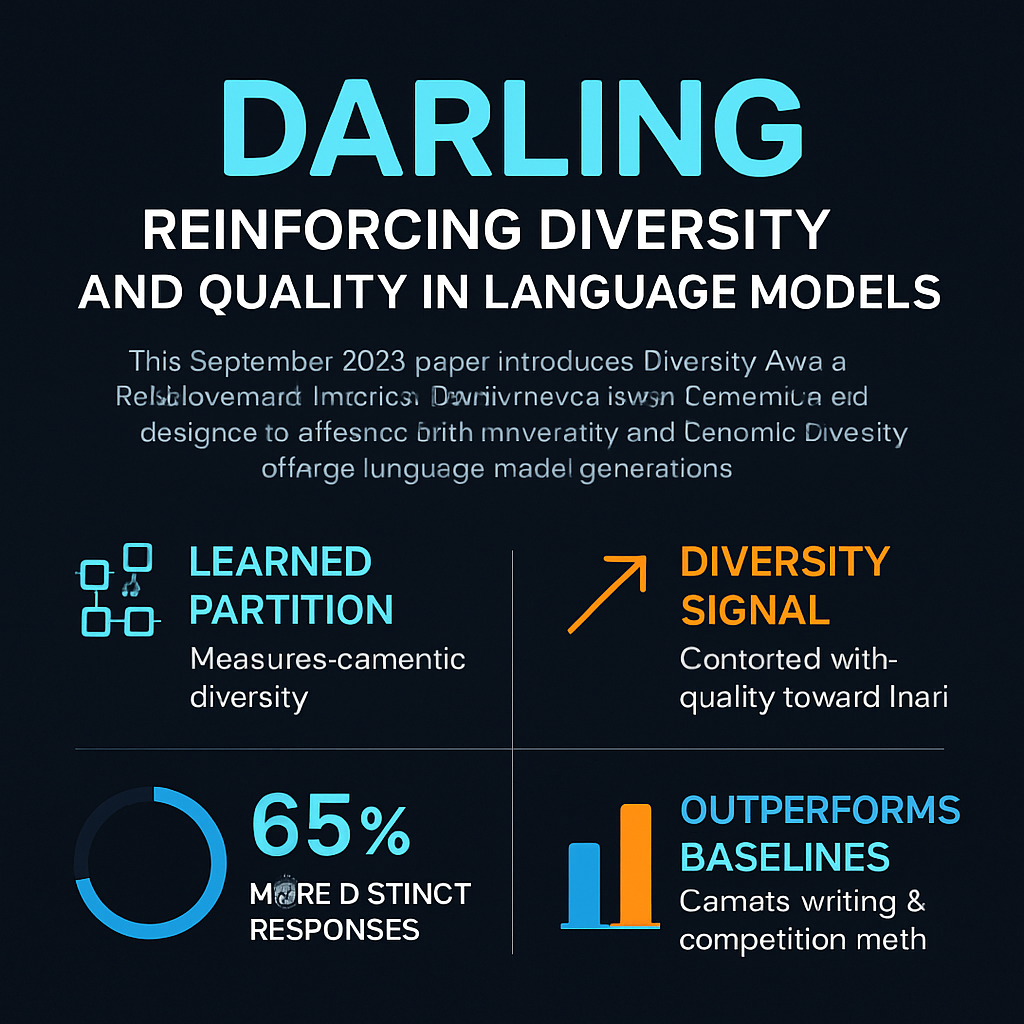 Darling: Reinforcing Diversity and Quality in Language Models