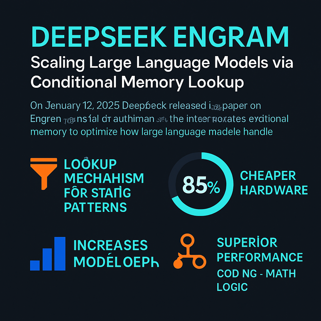 DeepSeek Engram: Scaling Large Language Models via Conditional Memory Lookup