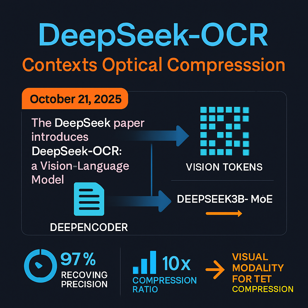 DeepSeek-OCR: Contexts Optical Compression