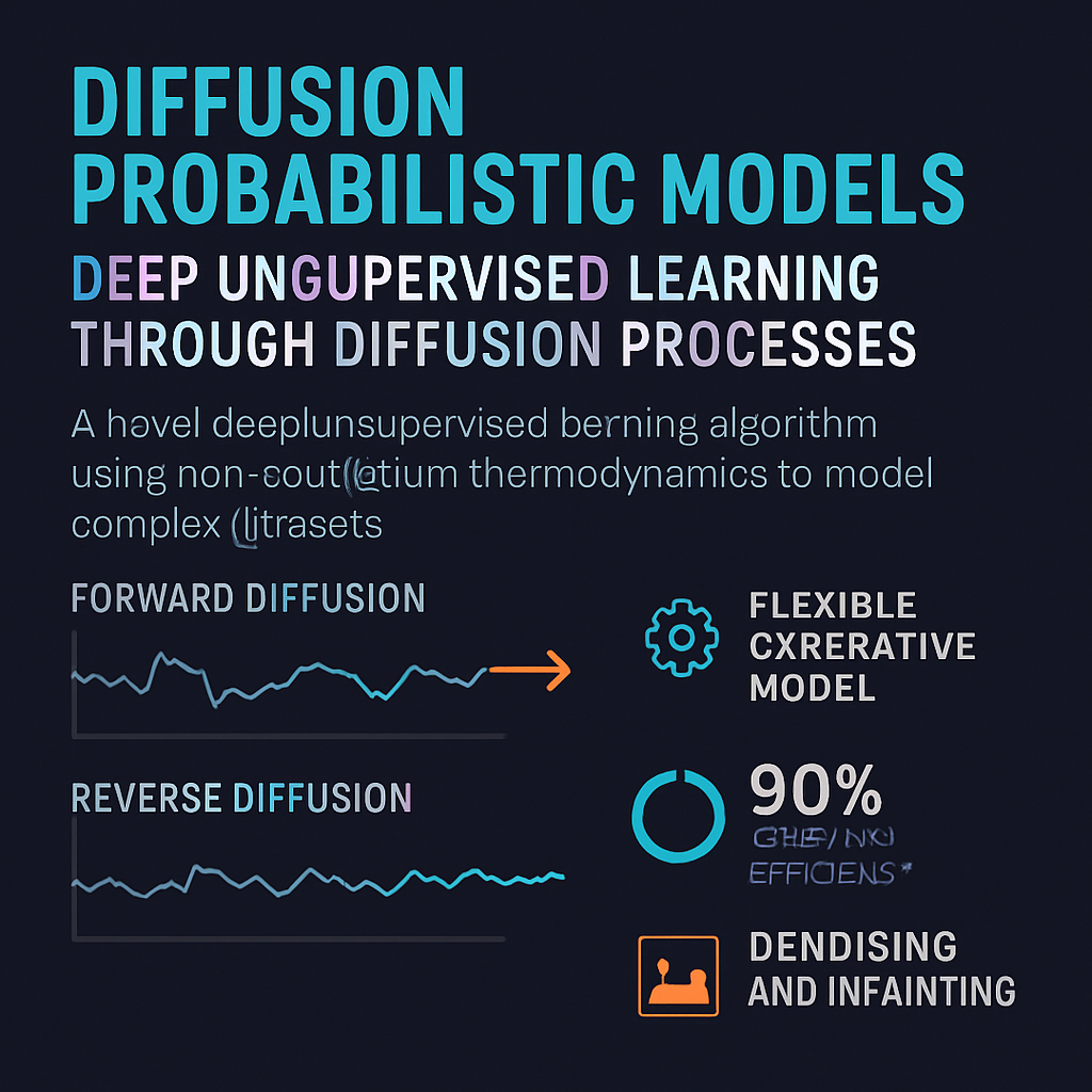 Diffusion Probabilitic Models: Deep Unsupervised Learning Through Diffusion Processes