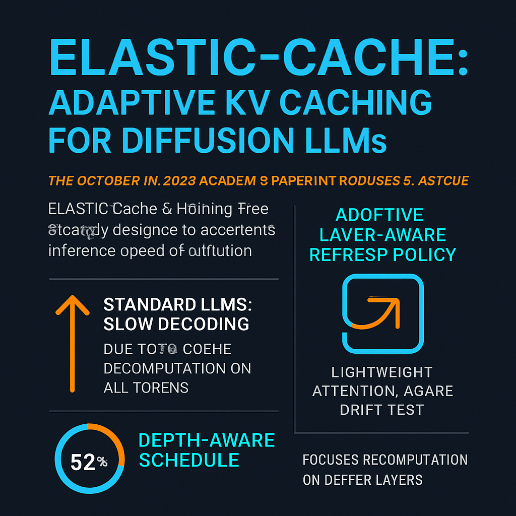 Elastic-Cache: Adaptive KV Caching for Diffusion LLMs