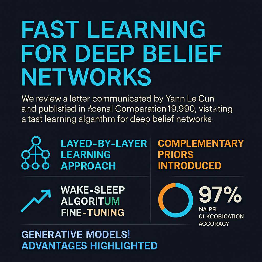 Fast Learning for Deep Belief Networks