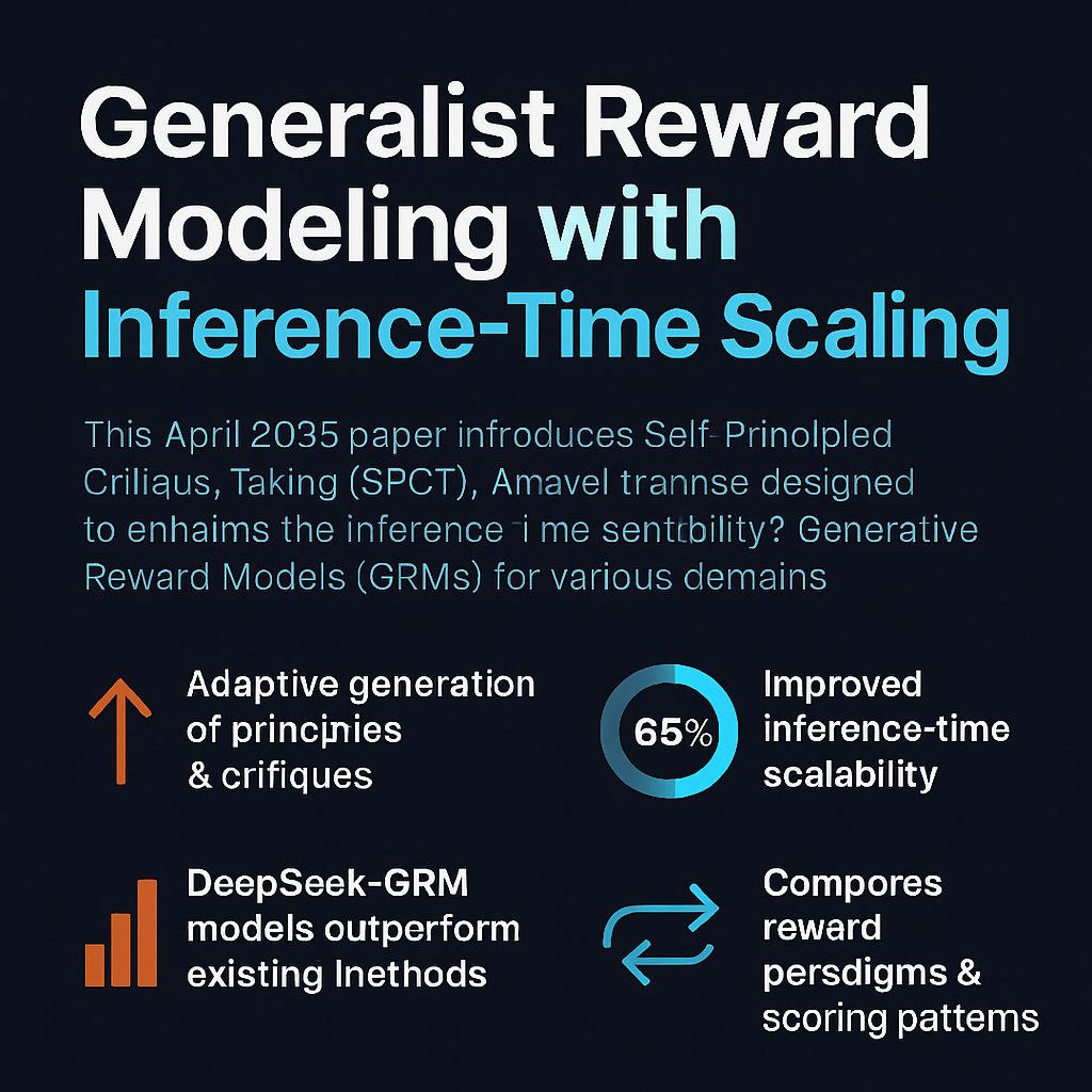 Generalist Reward Modeling with Inference-Time Scaling