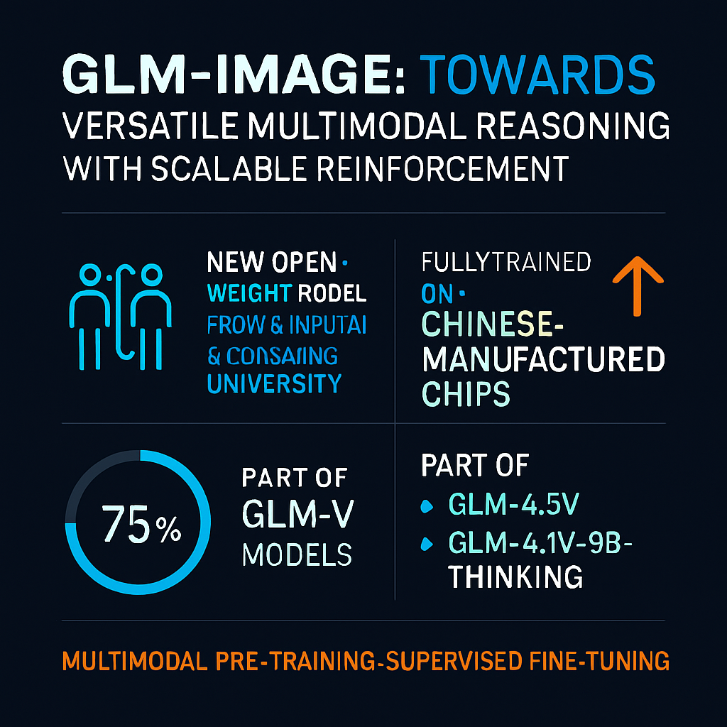 GLM-Image: Towards
Versatile Multimodal Reasoning with Scalable
Reinforcement Learning