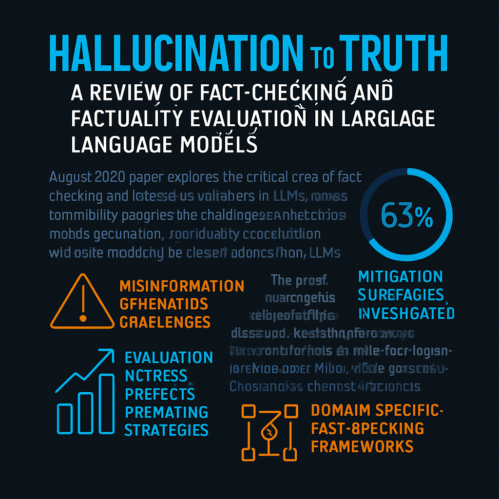 Hallucination to Truth: A Review of Fact-Checking and Factuality
Evaluation in Large Language Model