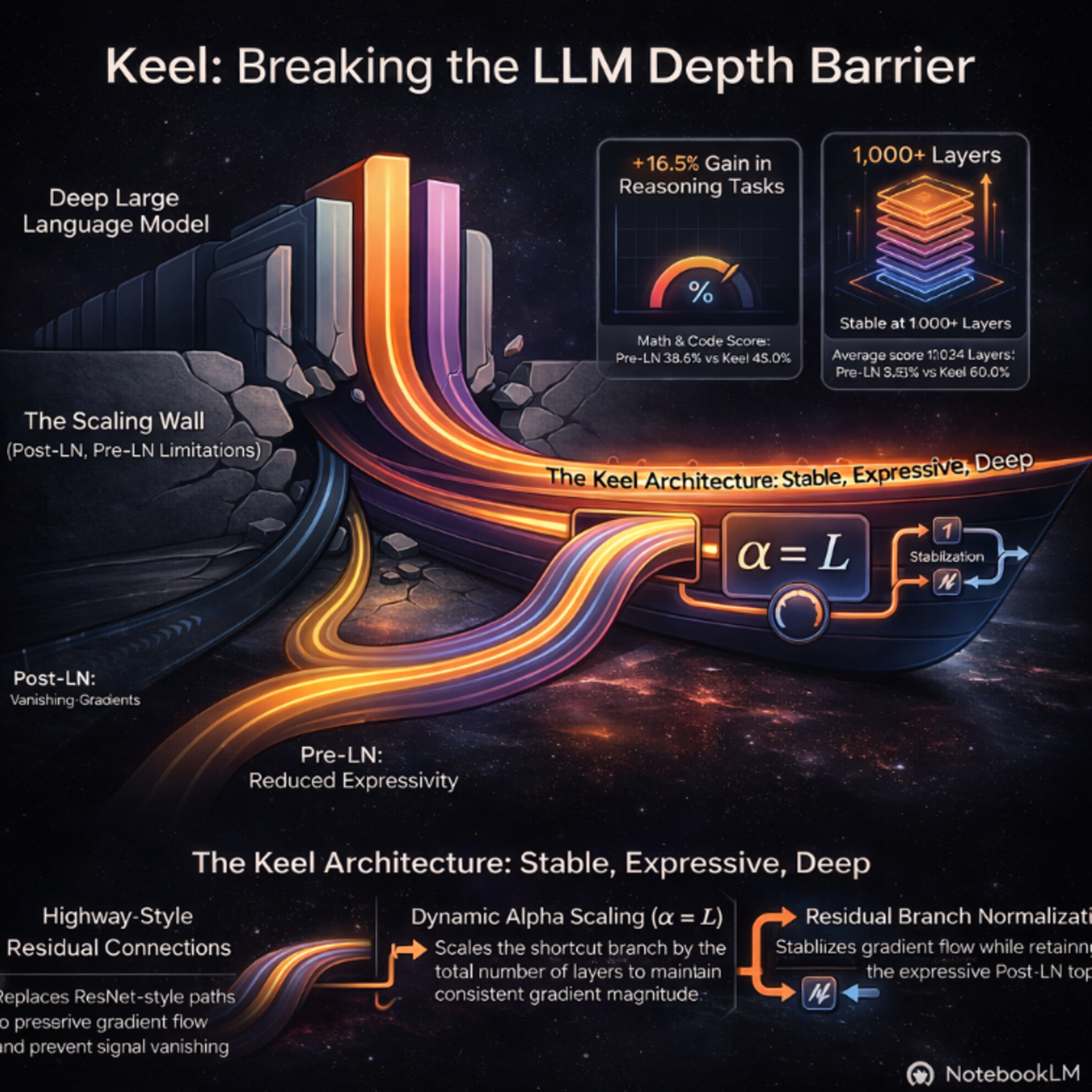 Keel: Post-LayerNorm Is Back: Stable, ExpressivE, and Deep