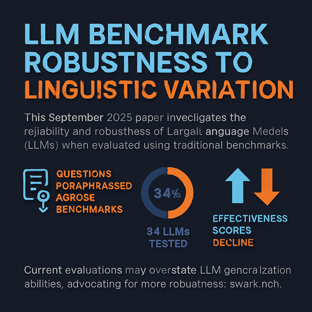 LLM Benchmark Robustness to Linguistic Variation
