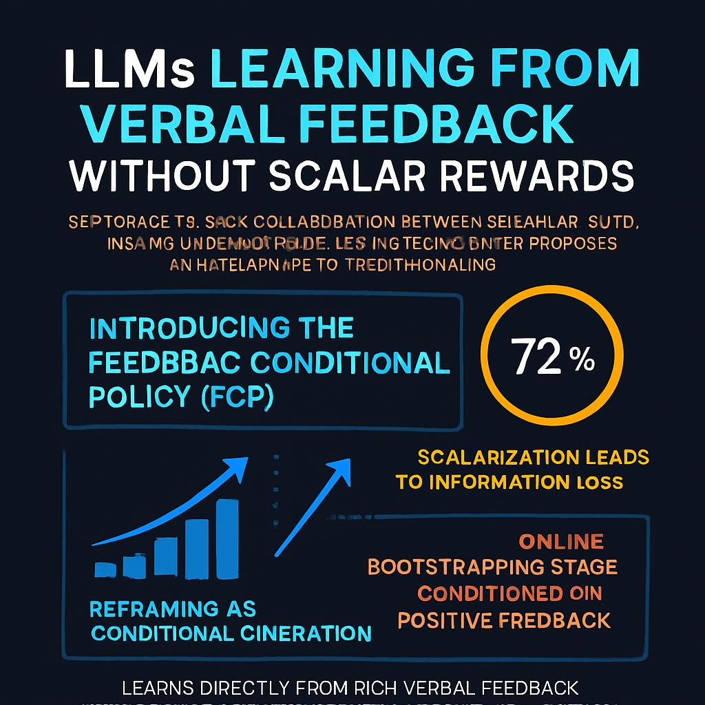 LLMs Learning from Verbal Feedback Without Scalar Rewards