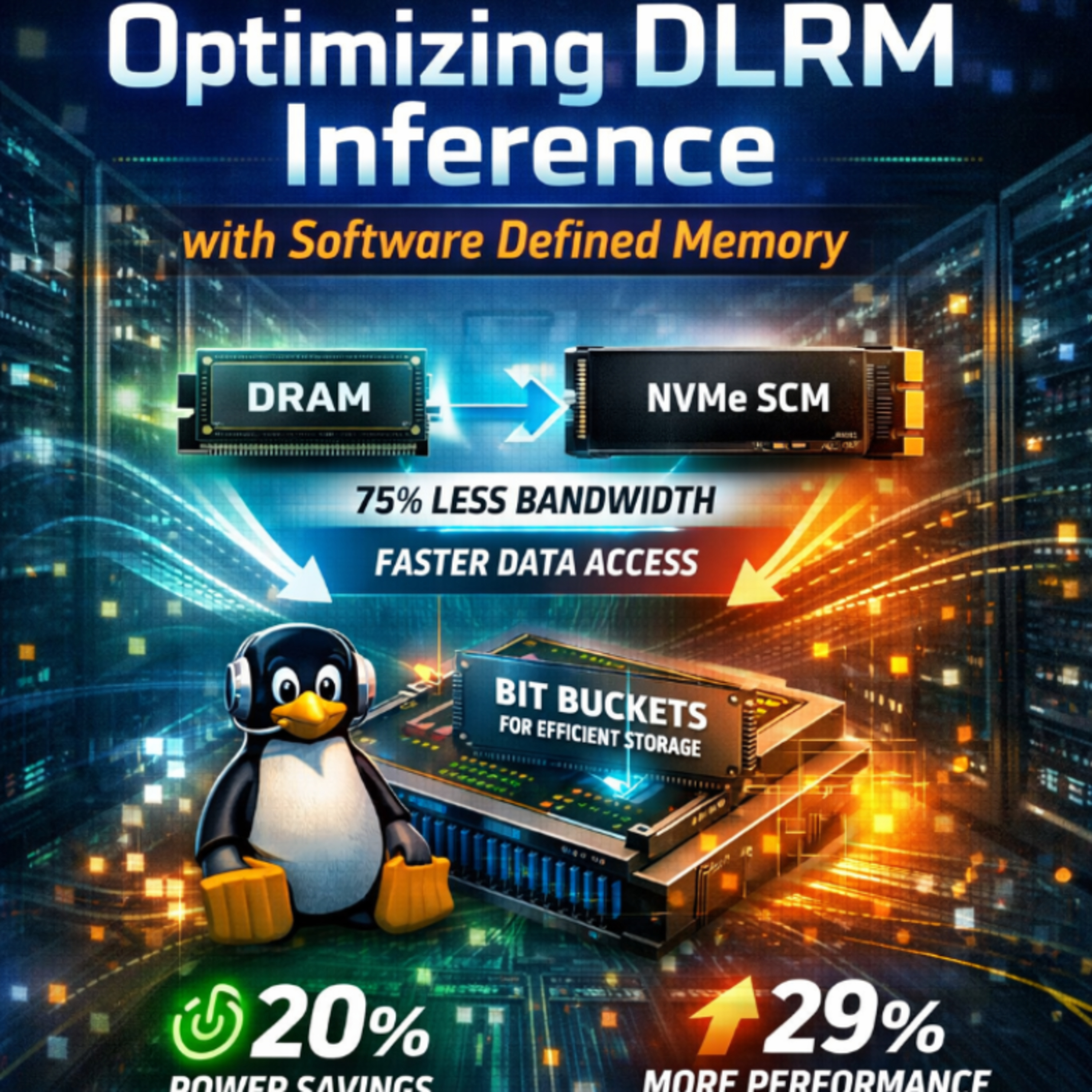 Meta's solution to massive DLRM inference through software defined memory