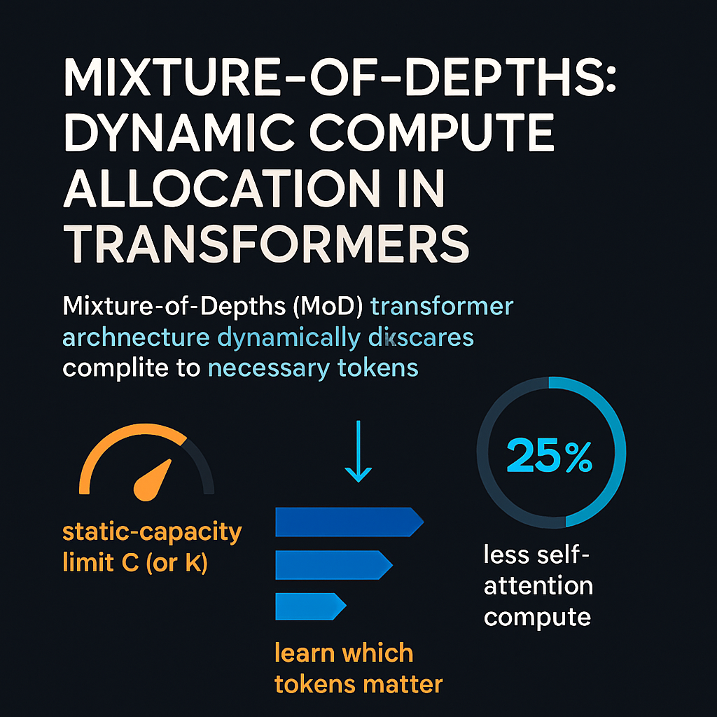 Mixture-of-Depths: Dynamic Compute Allocation in Transformers