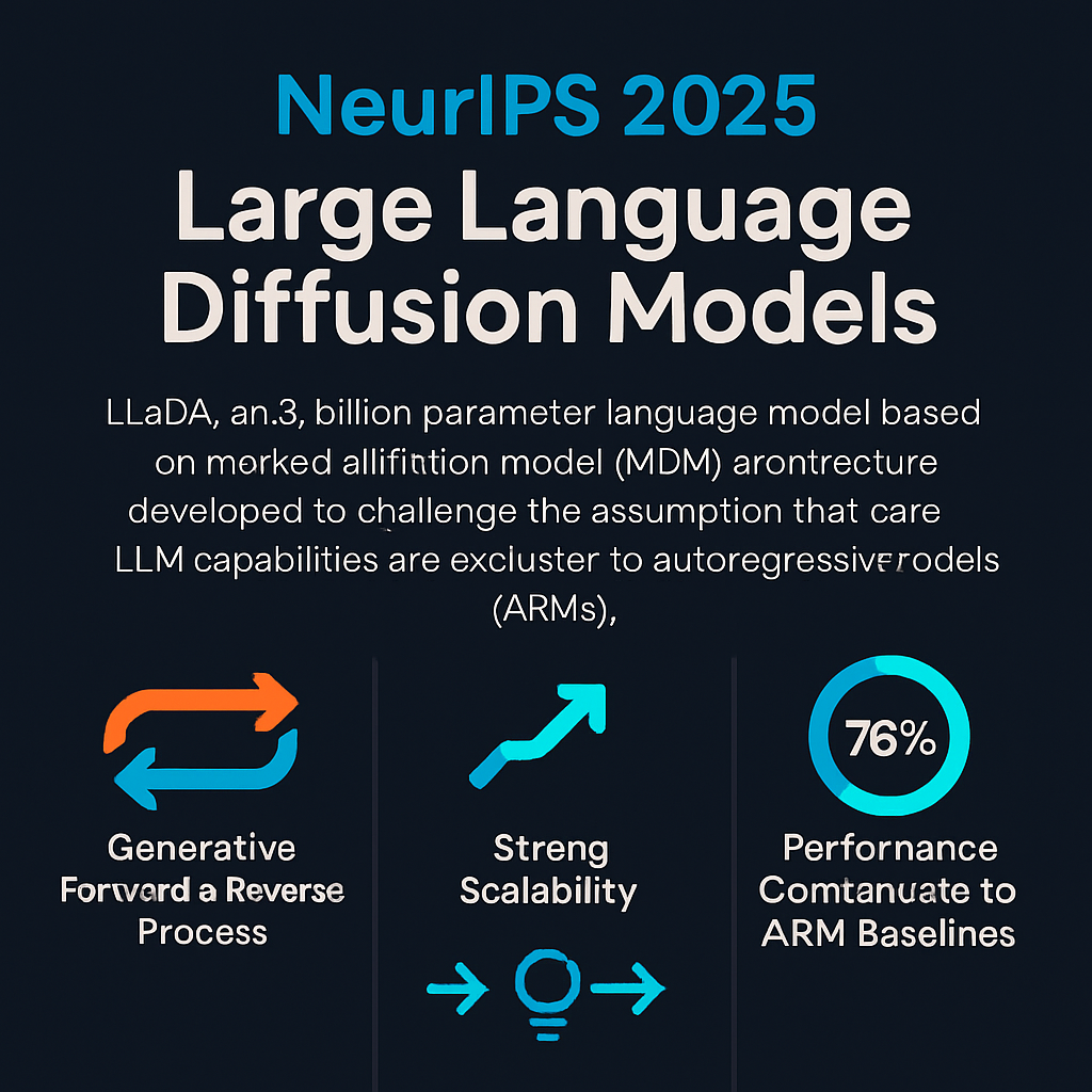 NeurIPS 2025: Large Language Diffusion Models