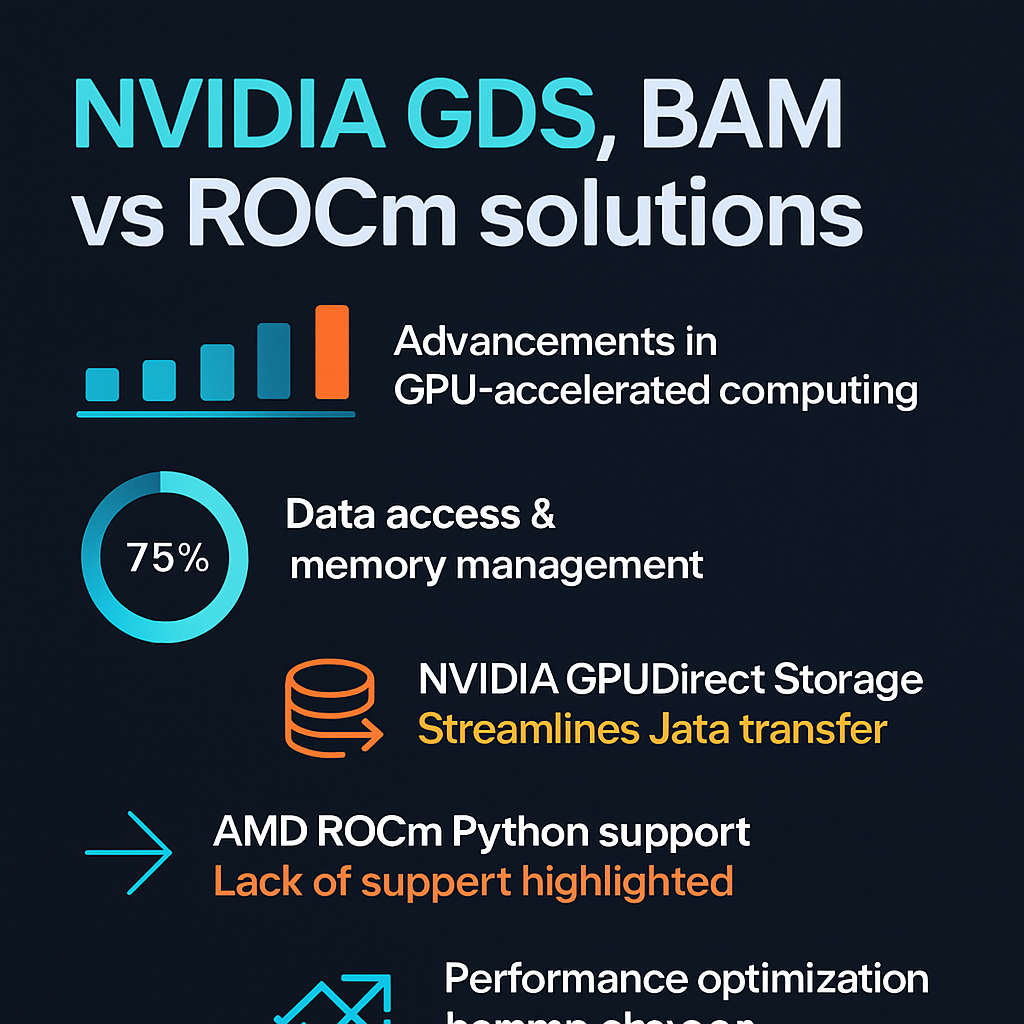 NVIDIA GDS, BAM Vs RocM solutions