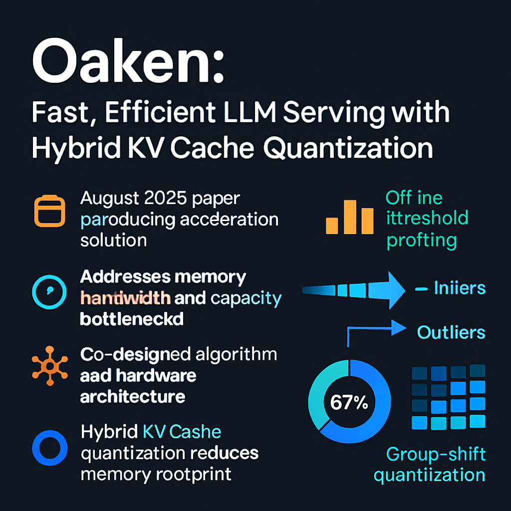 Oaken: Fast, Efficient LLM Serving with Hybrid KV Cache Quantization