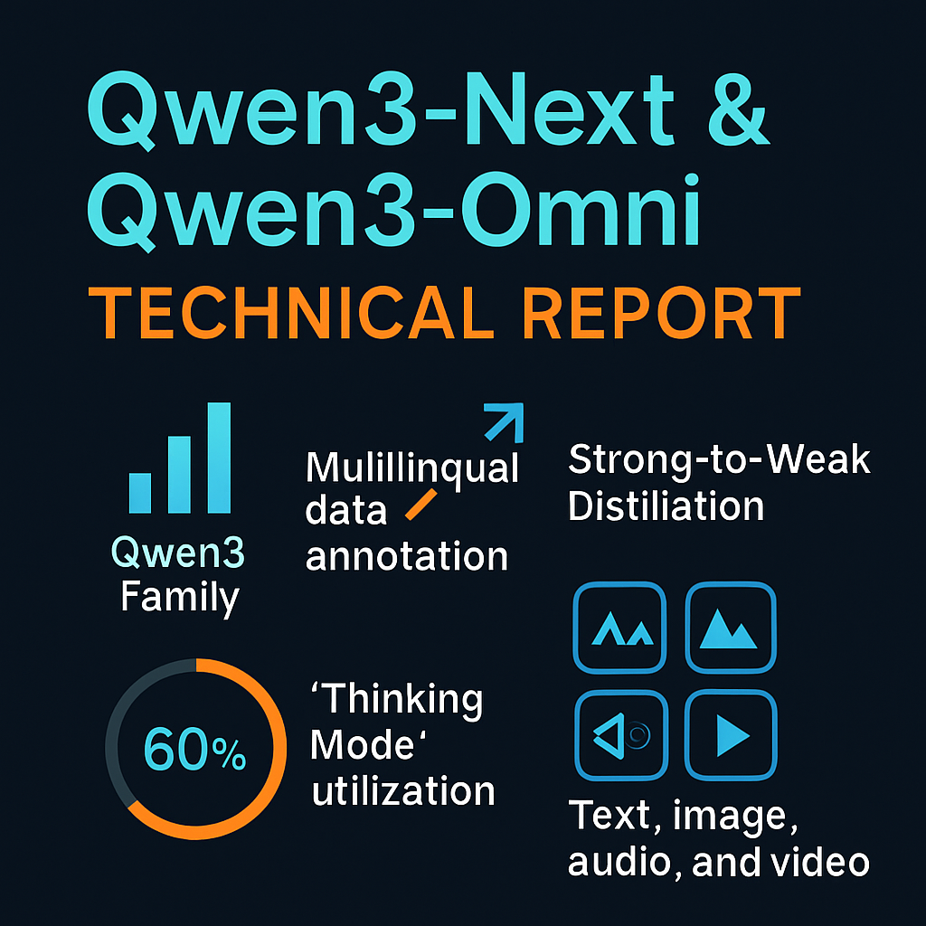 Qwen3-Next &amp; Qwen3-Omni technical report