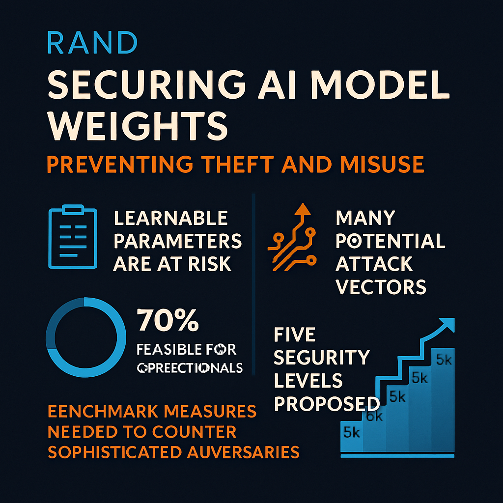 RAND: Securing AI Model Weights: Preventing Theft and Misuse