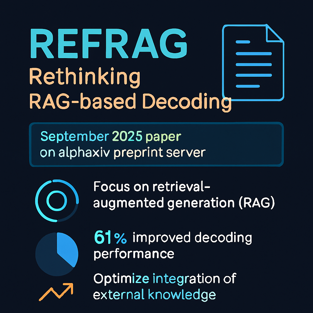 REFRAG: Rethinking RAG-based Decoding
