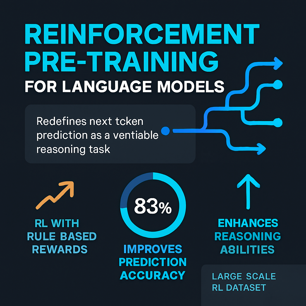 Reinforcement Pre-Training for Language Models