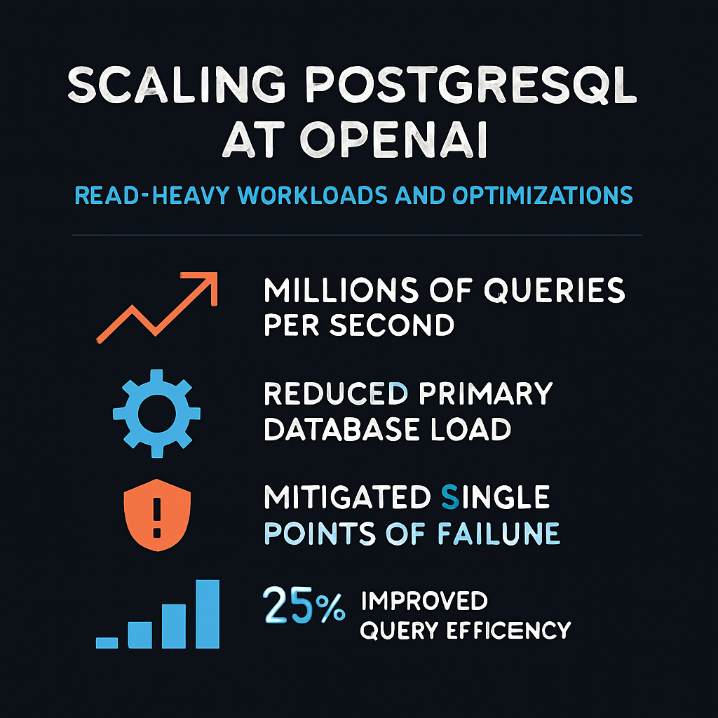 Scaling PostgreSQL at OpenAI: Read-Heavy Workloads and Optimizations - PGConf.dev 2025