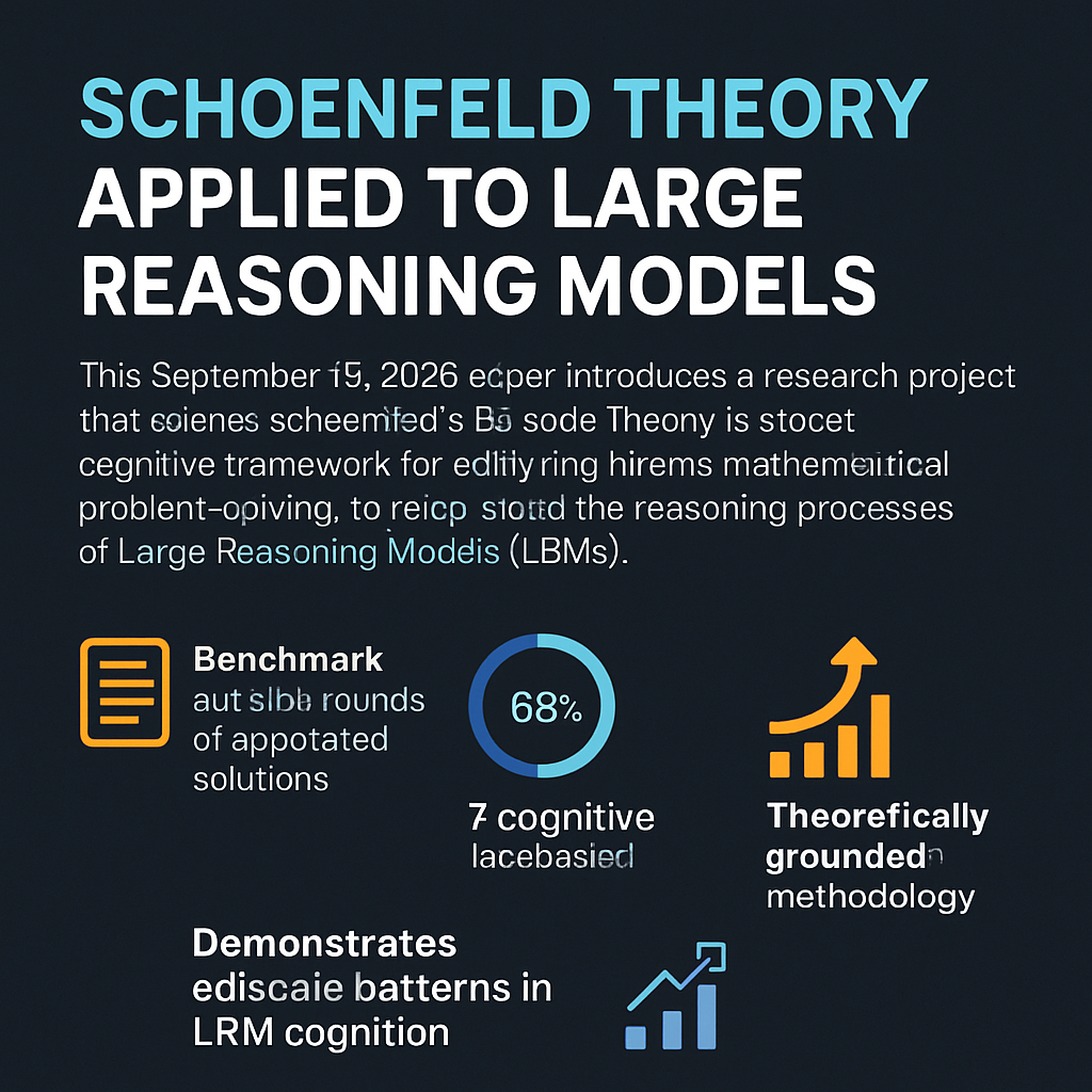 Schoenfeld Theory Applied to Large Reasoning Models
