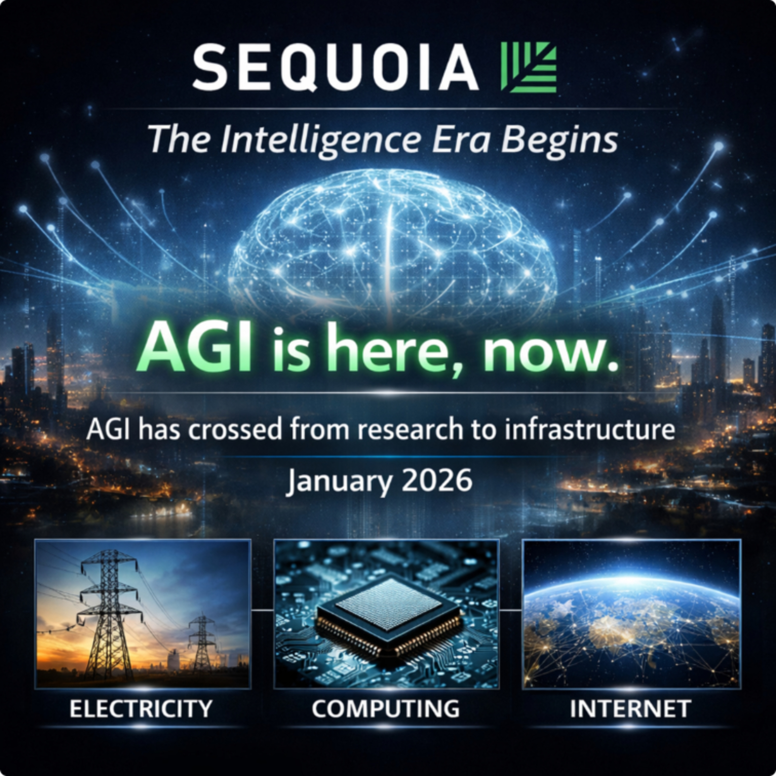 Sequoia Capital: AGI is here
