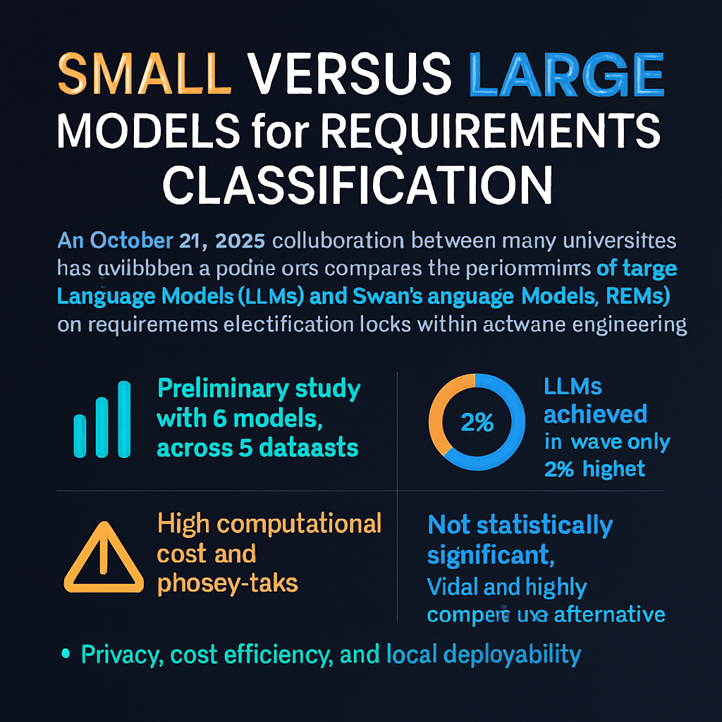 Small Versus Large Models for Requirements Classification