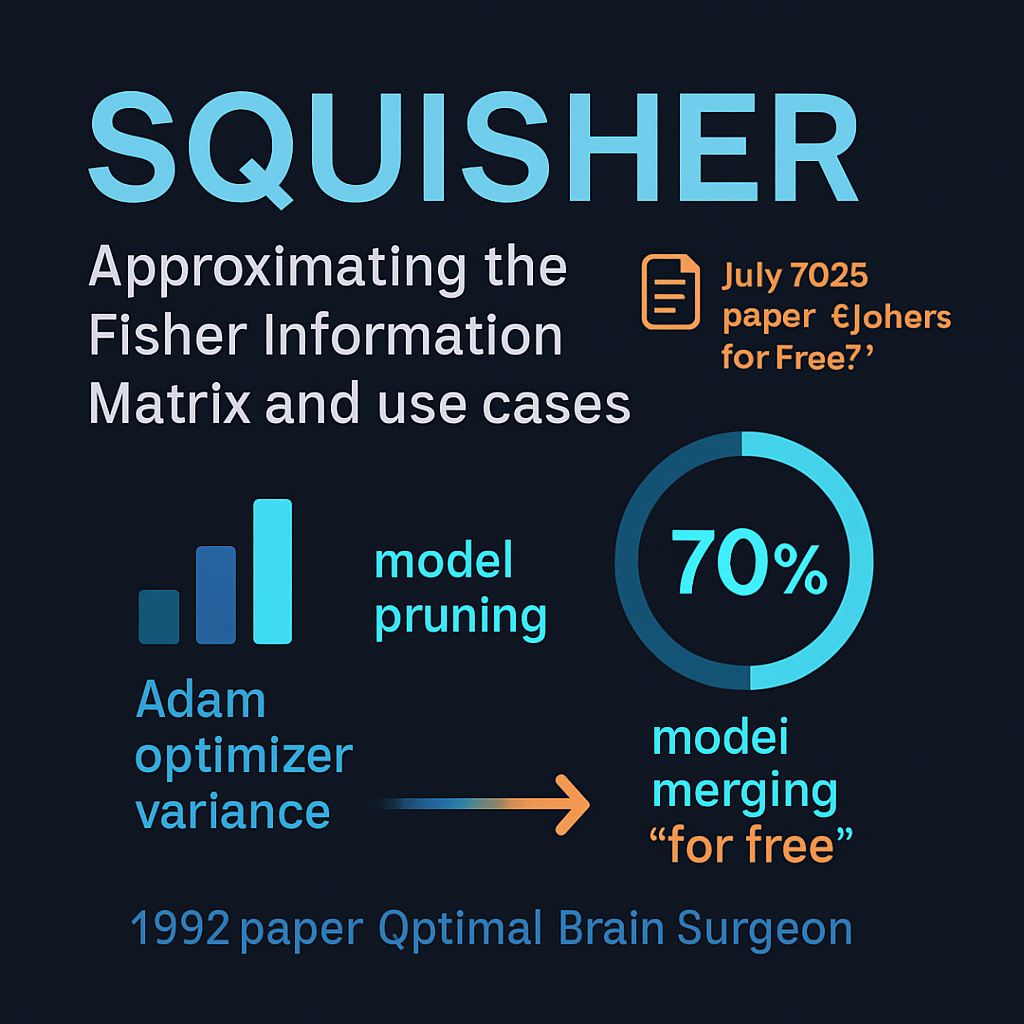 Squisher: Approximating the Fisher Information Matrix and use cases
