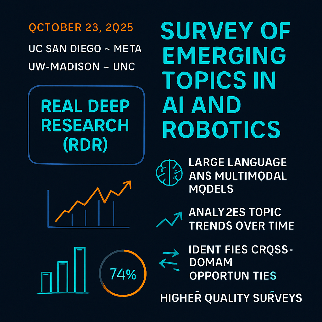 Survey of Emerging Topics in AI and Robotics