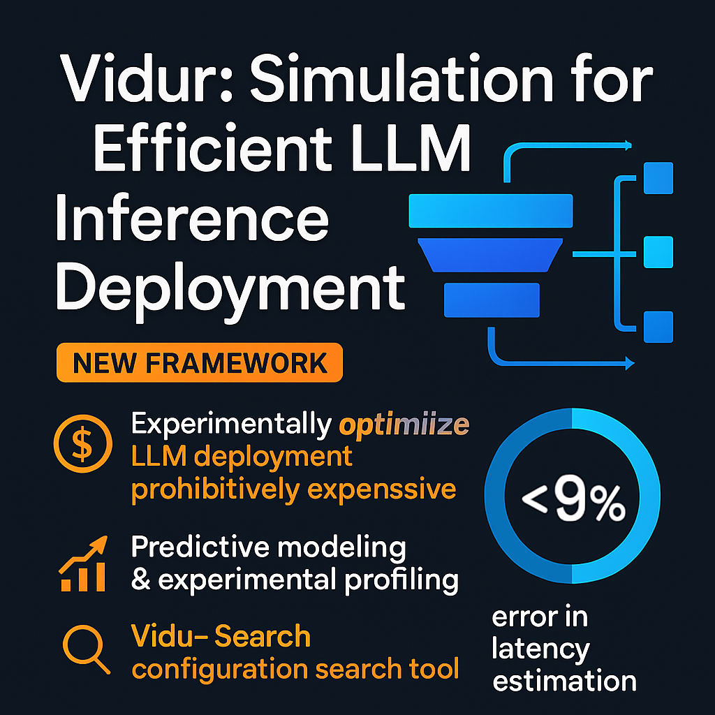Vidur: Simulation for Efficient LLM Inference Deployment